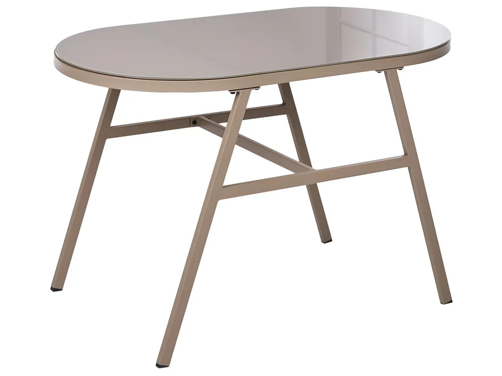 Bistro Set Metal Taupe Byrel