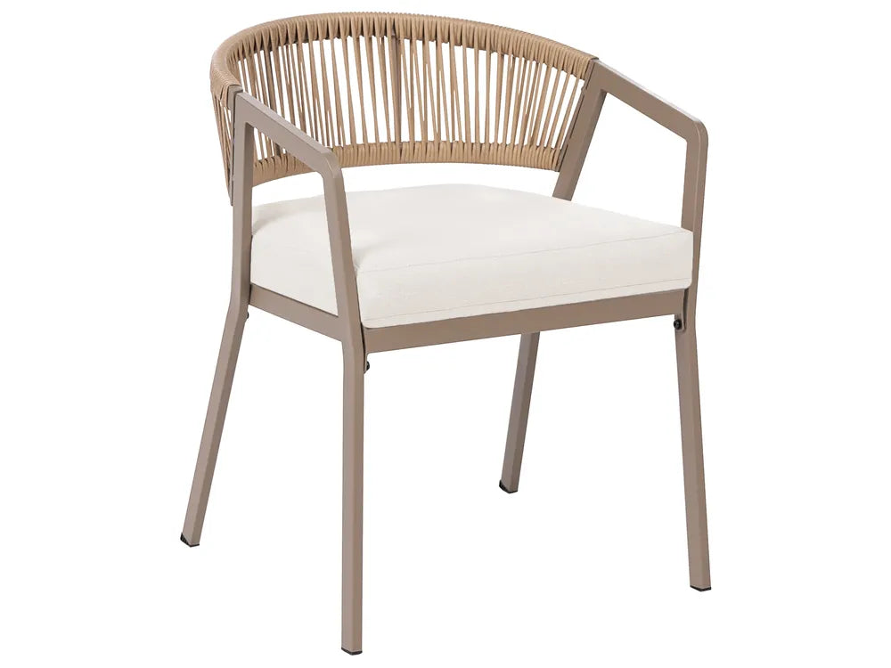 Bistro Set Metal Taupe Byrel