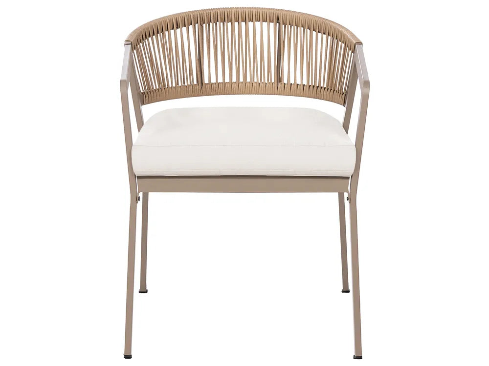 Bistro Set Metal Taupe Byrel