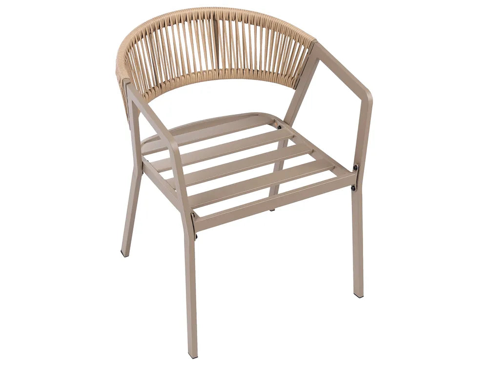 Bistro Set Metal Taupe Byrel