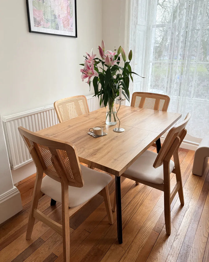 Set of 2 Dining Chairs Wood Light Brown Cecelia