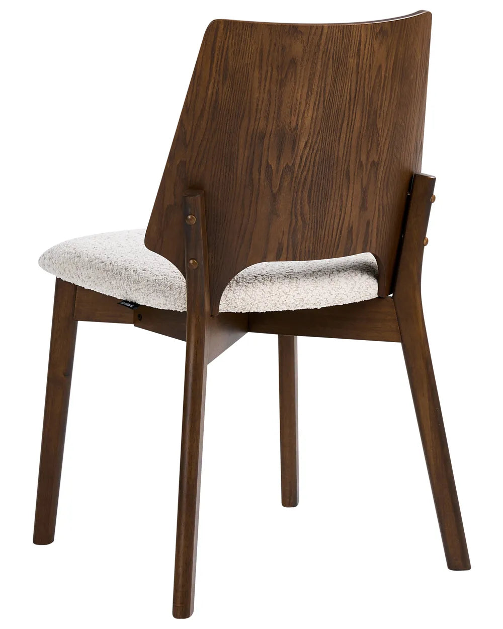 Set of 2 Dining Chairs Brown/ Light Beige Dolene