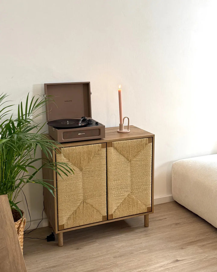 2 Door Sideboard Light Brown Ada