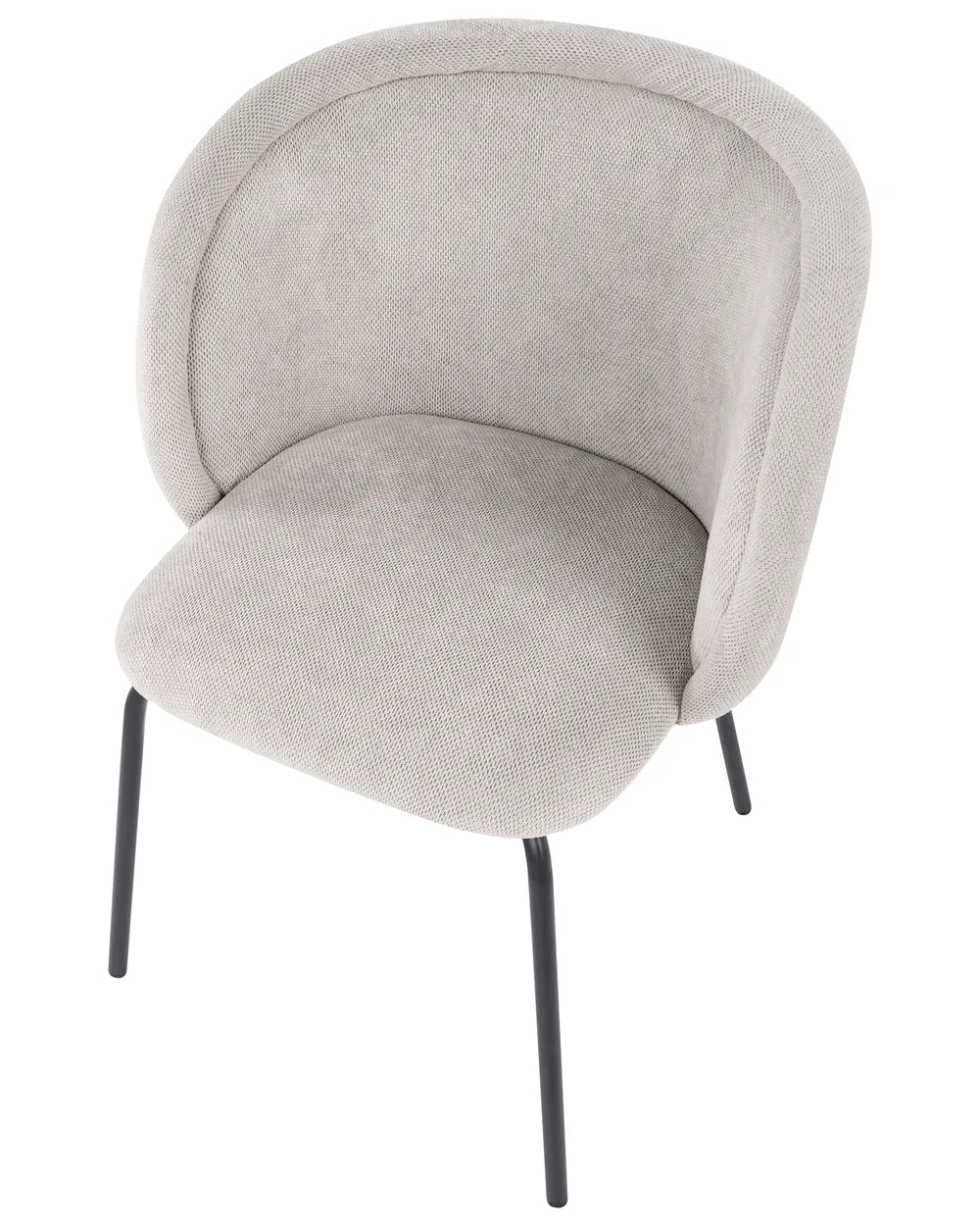 Set of 2 Dining Chairs Fabric Off-White Myxi
