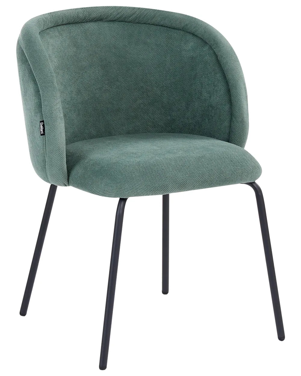 Set of 2 Dining Chairs Fabric Light Green Myxi