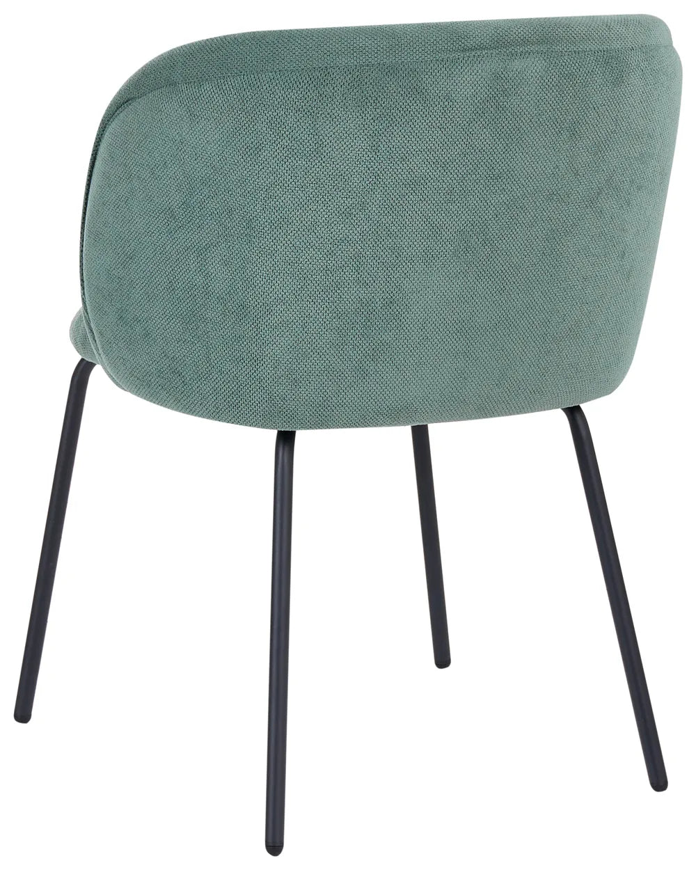 Set of 2 Dining Chairs Fabric Light Green Myxi