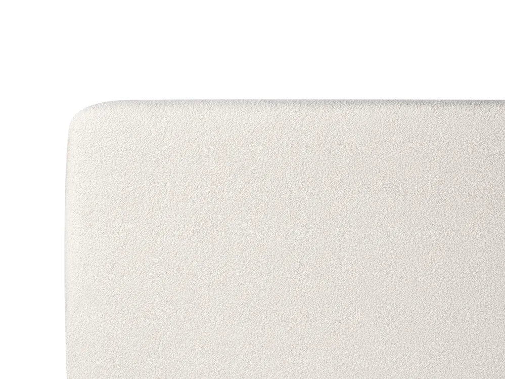 Ottoman Bed Boucle 140 x 200 cm (EU Double) Off-White Luke