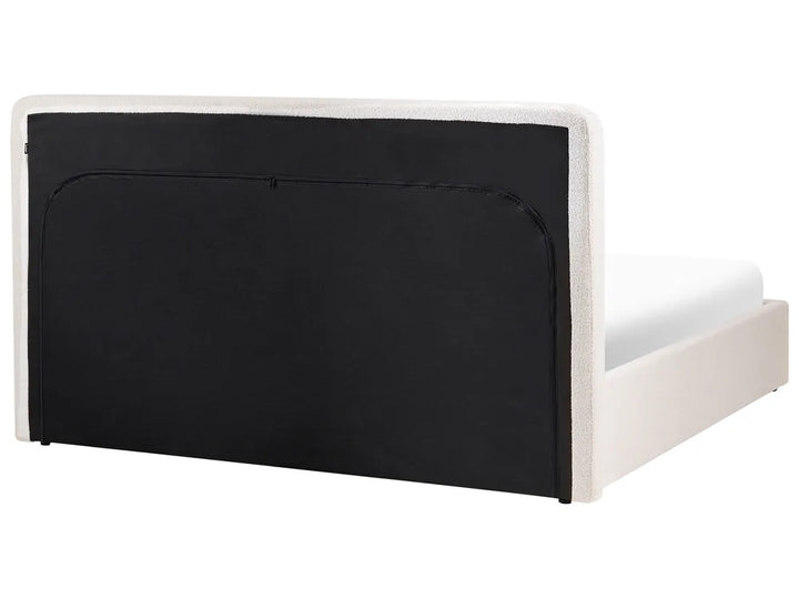 Ottoman Bed Boucle 180 x 200 cm (EU Super King) Off-White Luke