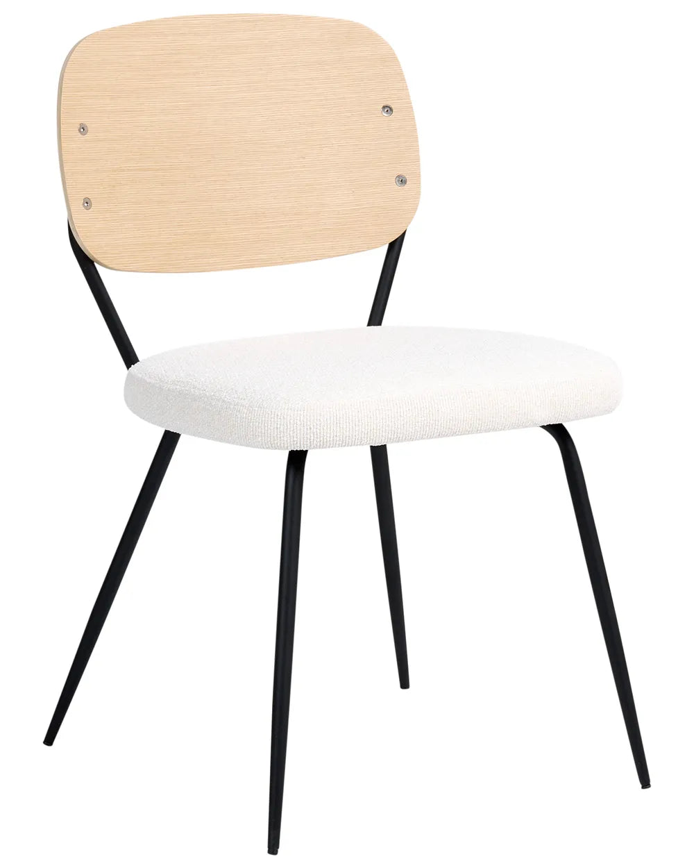 Set of 2 Dining Chairs Off-White Zeph
