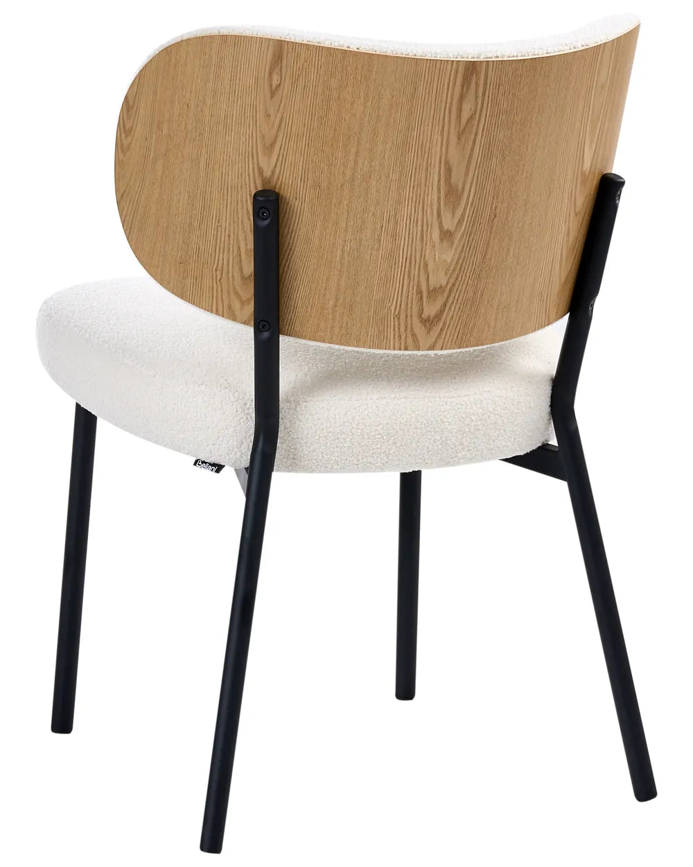 Set of 2 Dining Chairs Boucle Off-White Jesse
