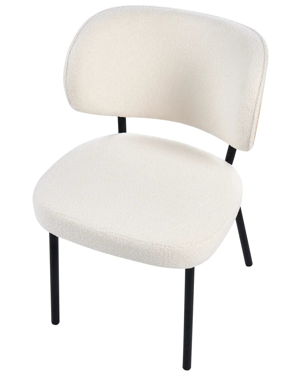 Set of 2 Dining Chairs Boucle Off-White Jesse