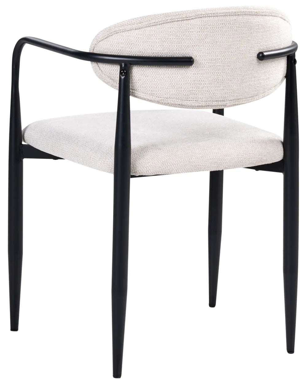 Set of 2 Dining Chairs Fabric Light Beige Naomi