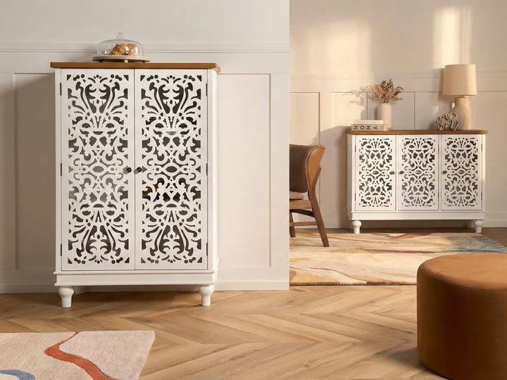 3 Door Sideboard White Denice
