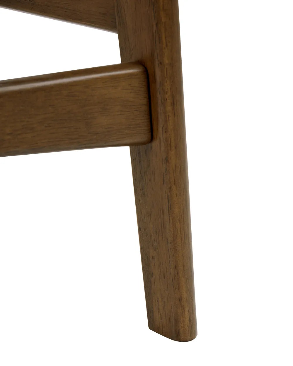Set of 2 Bar Chairs Wood Brown/ Light Beige Terra