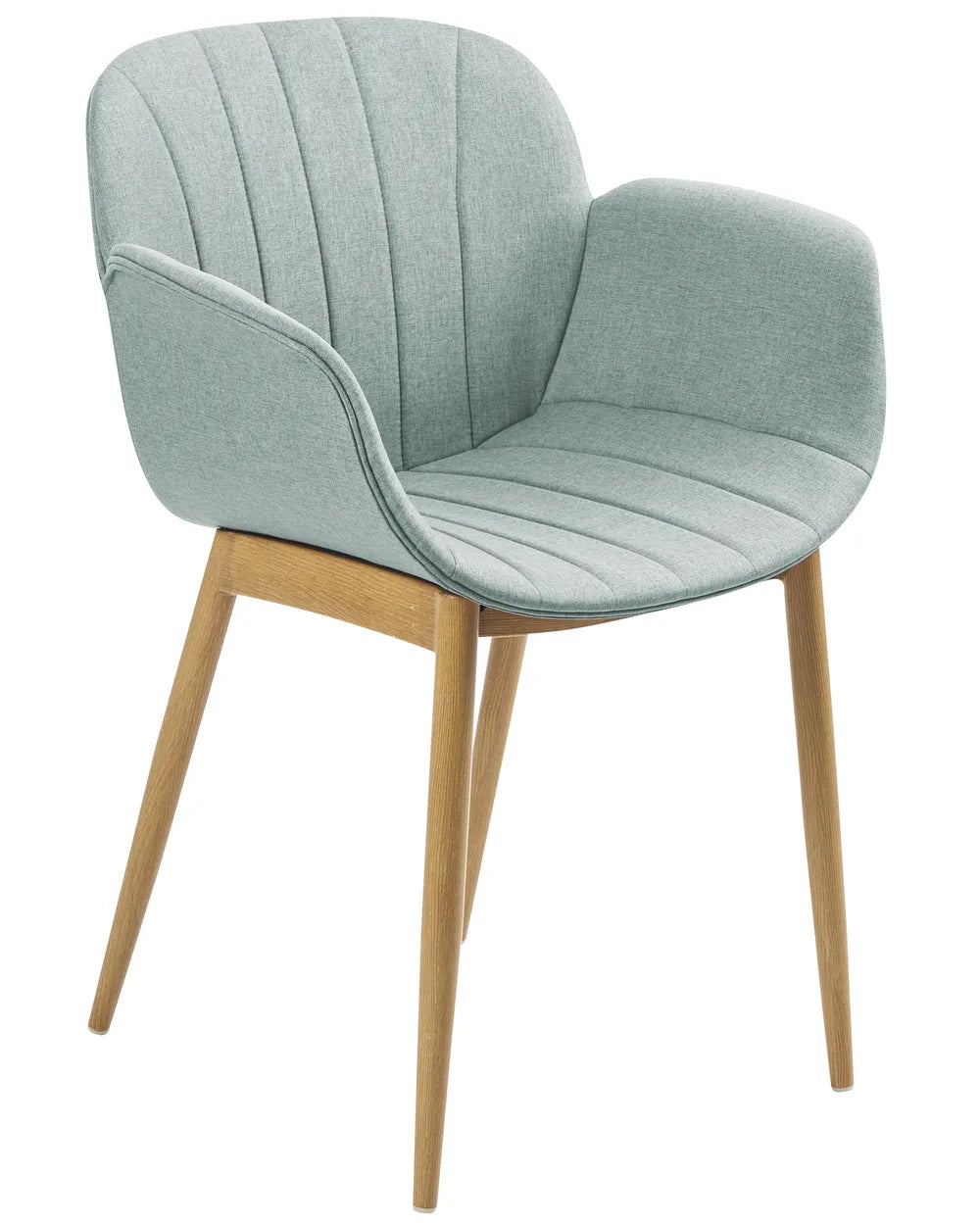 Set of 2 Dining Chairs Fabric Mint Green Klea