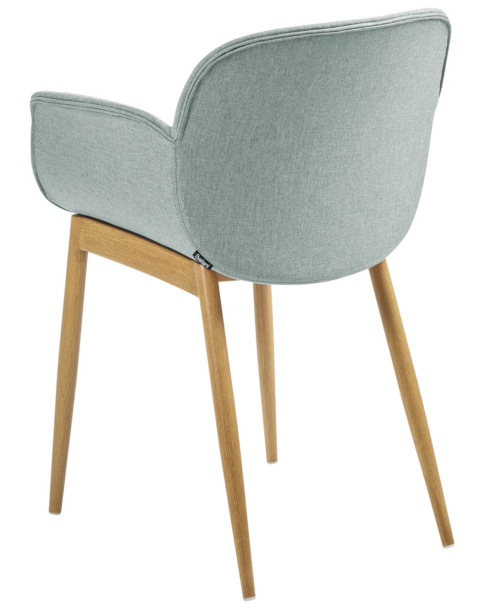 Set of 2 Dining Chairs Fabric Mint Green Klea
