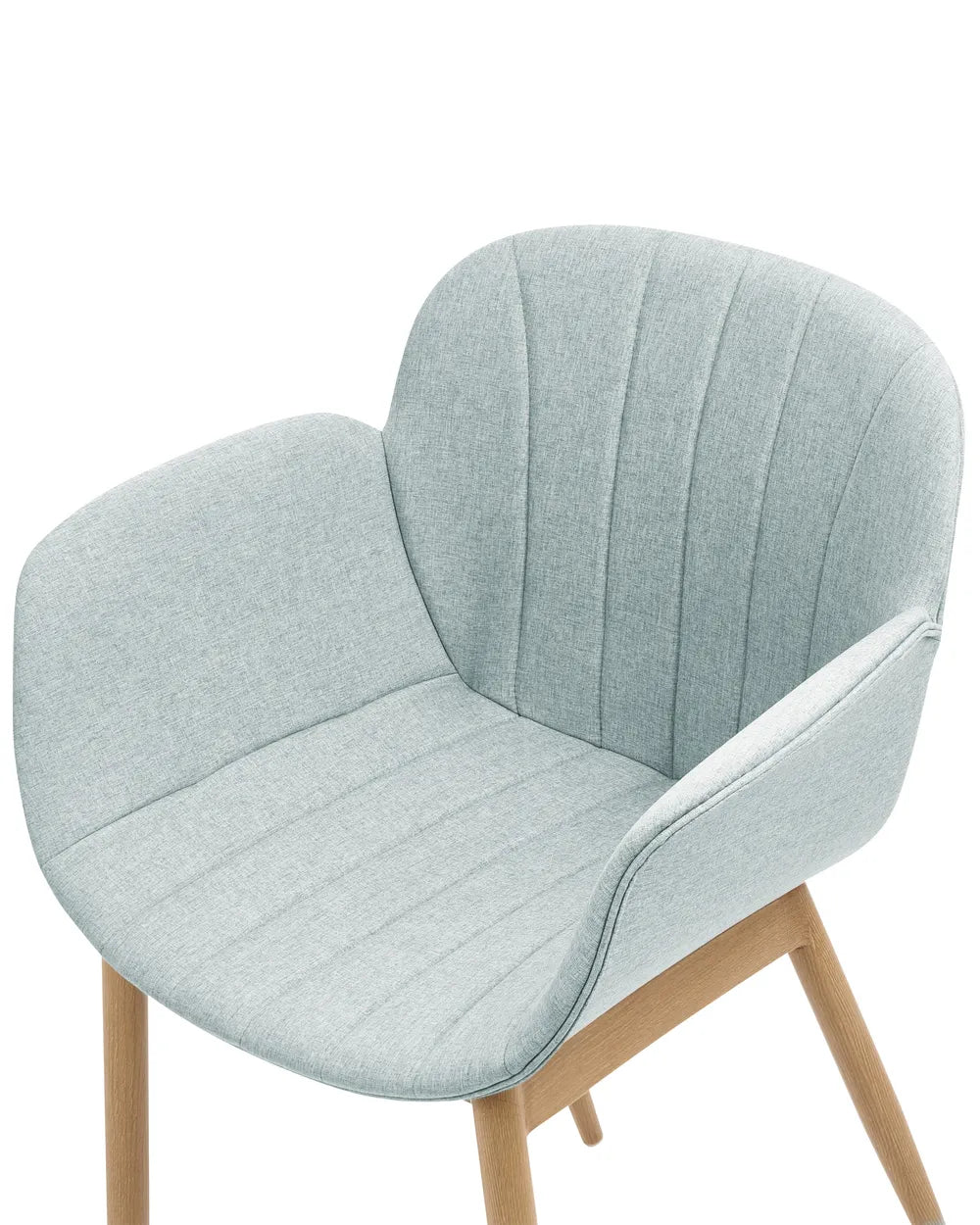 Set of 2 Dining Chairs Fabric Mint Green Klea