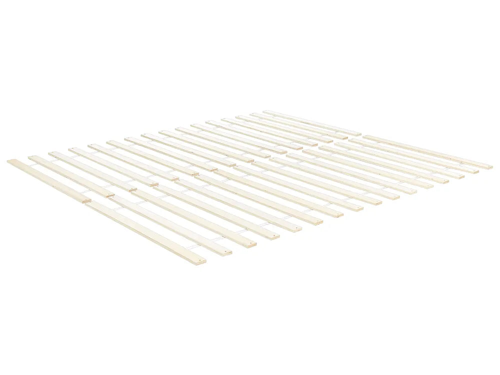 Bed Pine Wood 160 x 200 cm (EU King Size) White Carol
