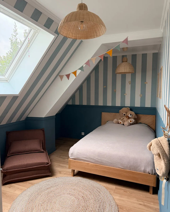 Bed 140 x 200 cm (EU Double) Light Oak Peri
