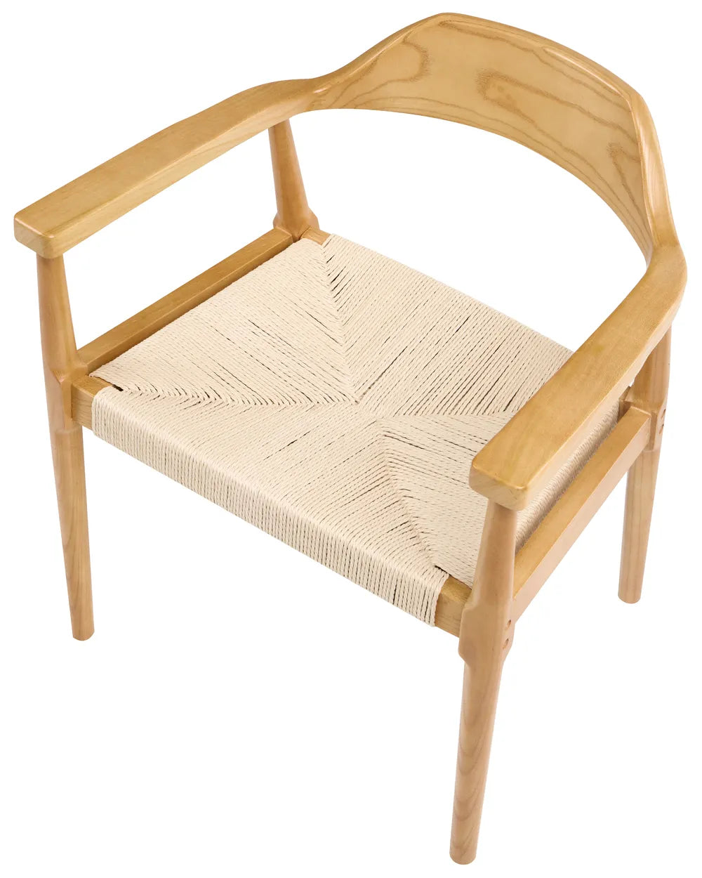 Set of 2 Dining Chairs Wood Light Brown/ Beige River