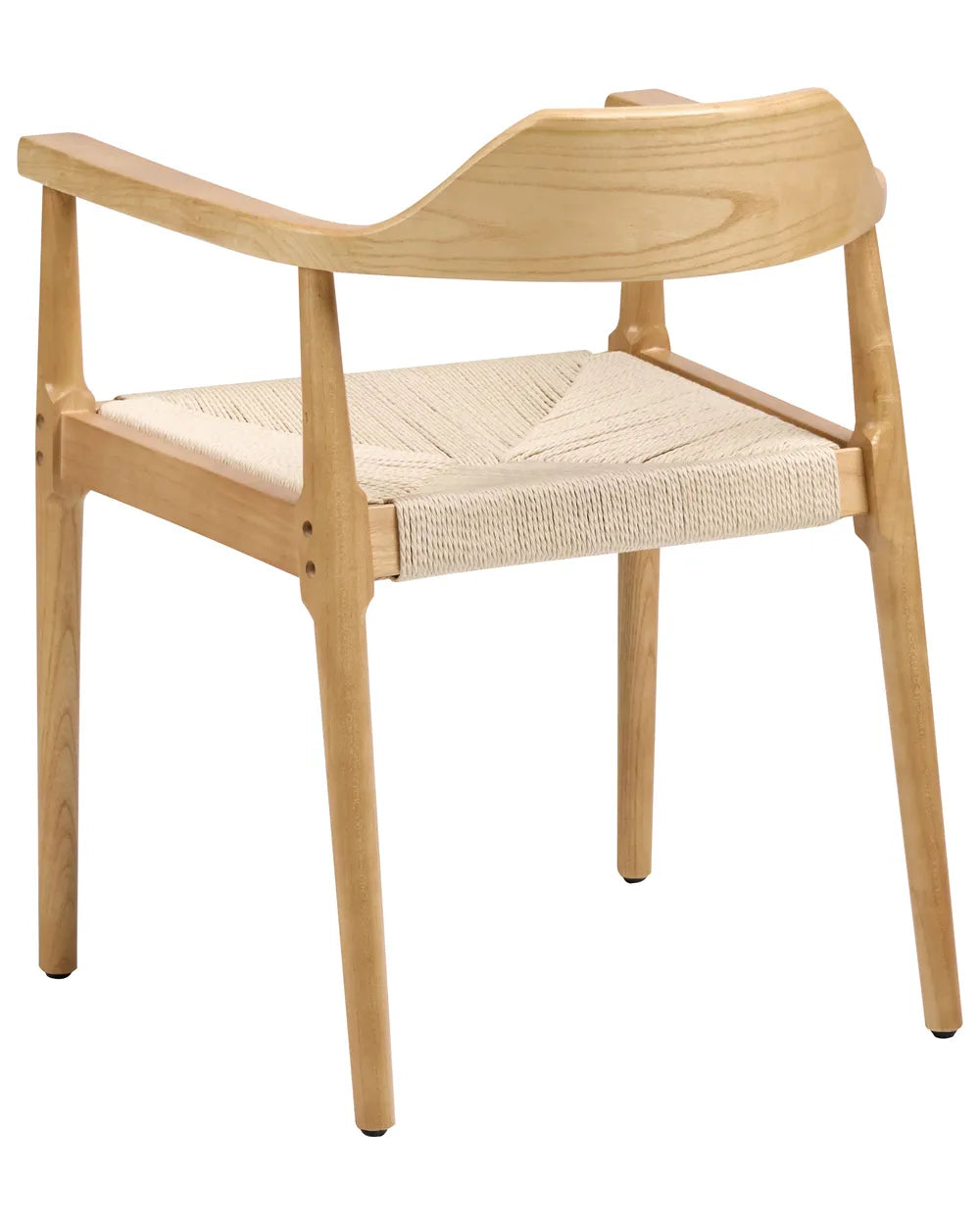 Set of 2 Dining Chairs Wood Light Brown/ Beige River