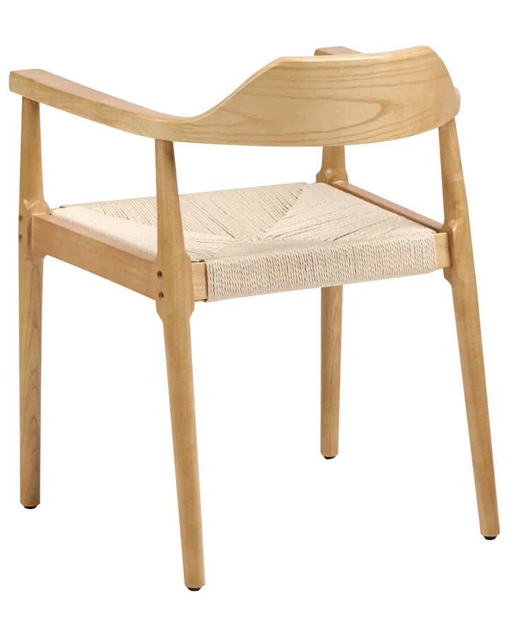 Set of 2 Dining Chairs Wood Light Brown/ Beige River