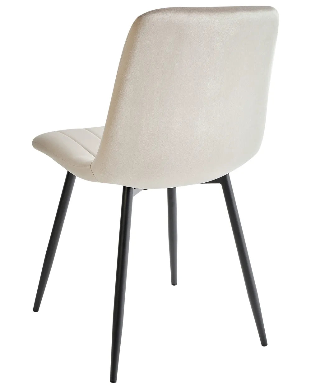 Set of 4 Dining Chairs Velvet Beige Brelle