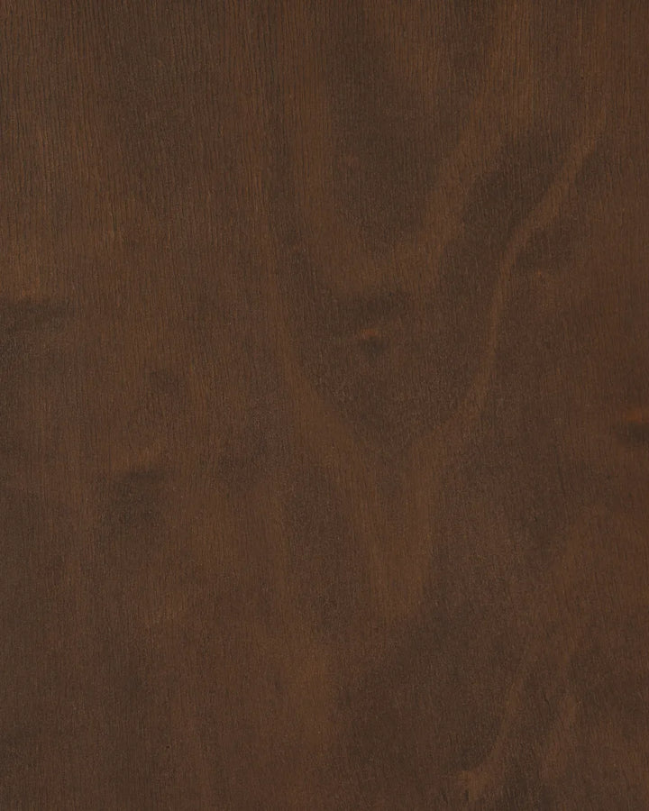 Set of 2 Dining Chairs Wood Dark Brown Lea