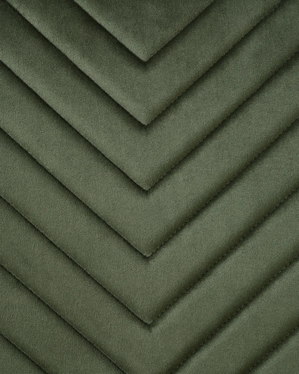 Set of 4 Dining Chairs Velvet Olive Green Selena