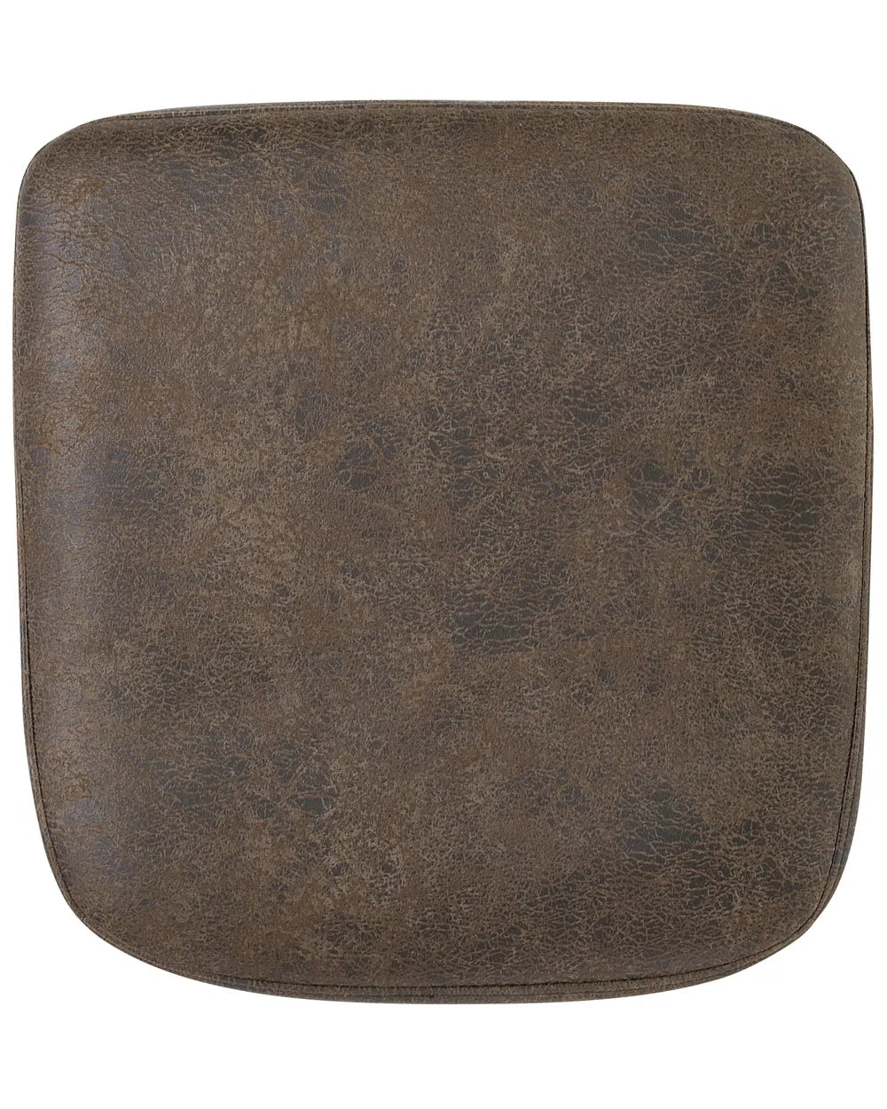 Dining Chair Faux Leather Dark Brown Texas