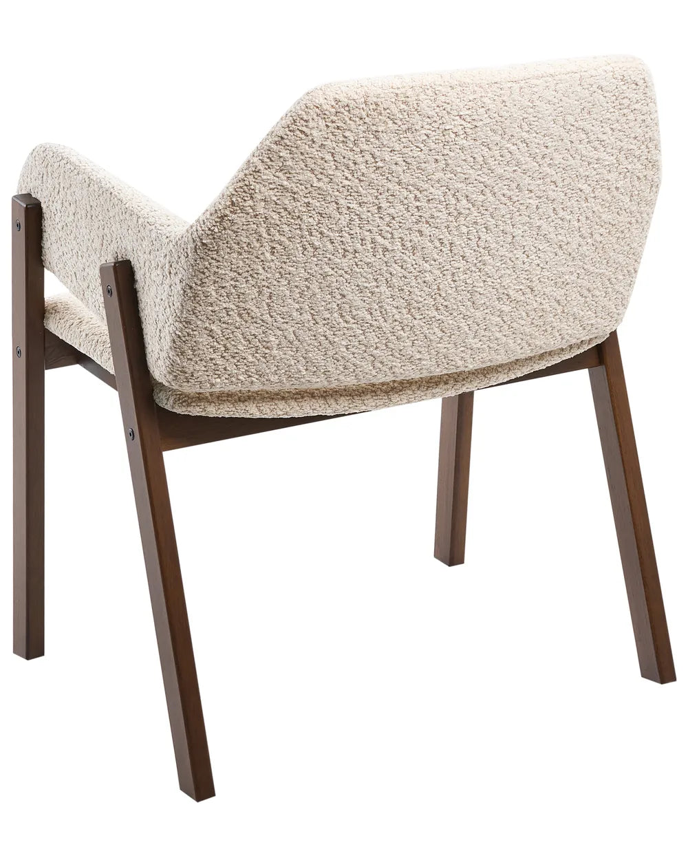 Set of 2 Dining Chairs Boucle Light Beige Missy