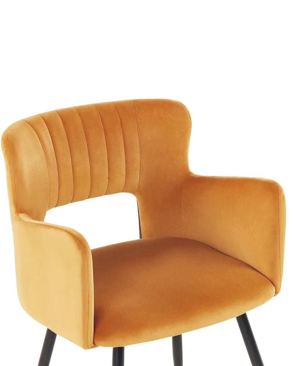 Set of 2 Dining Chairs Velvet Orange York