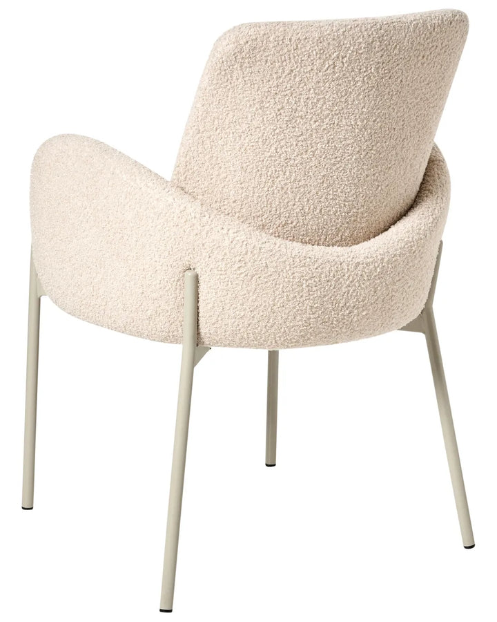 Dining Chair Boucle Light Beige Howdy