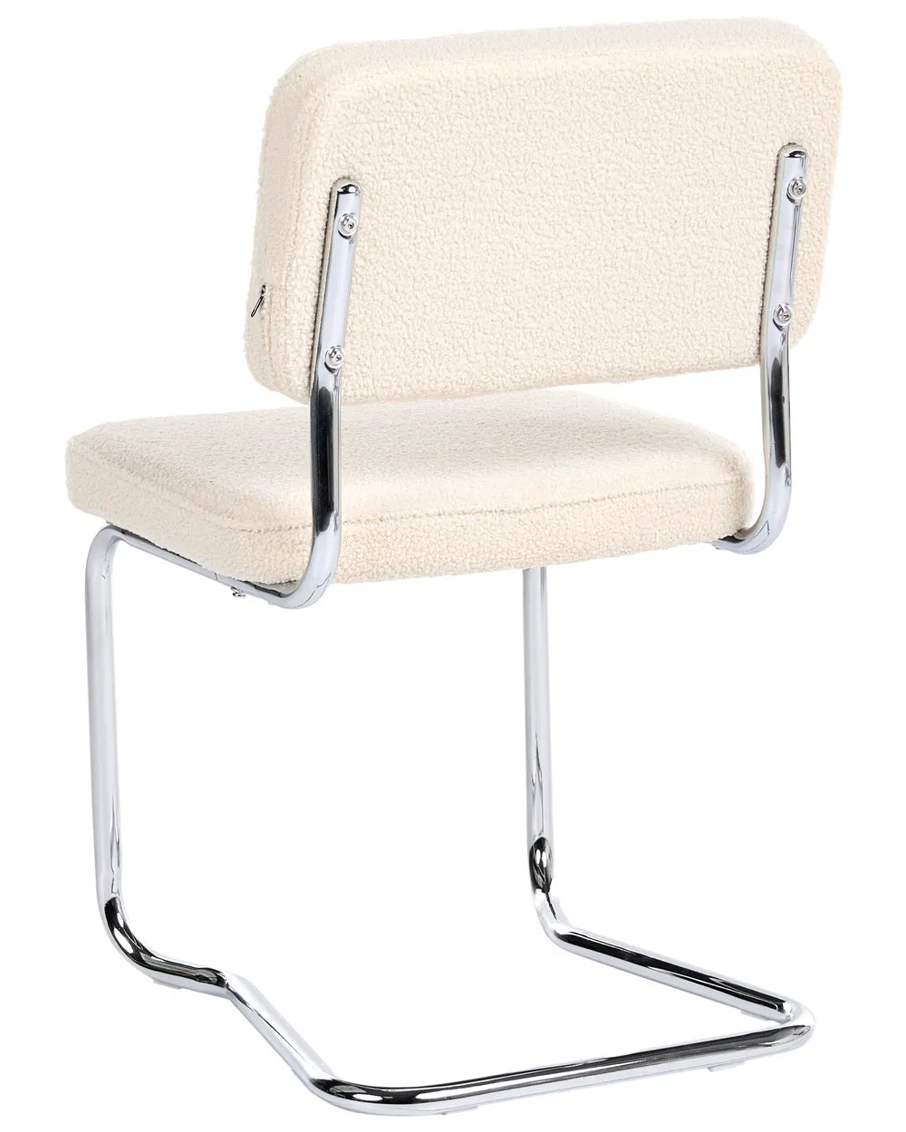 Set of 2 Dining Chairs Boucle Light Beige Ada