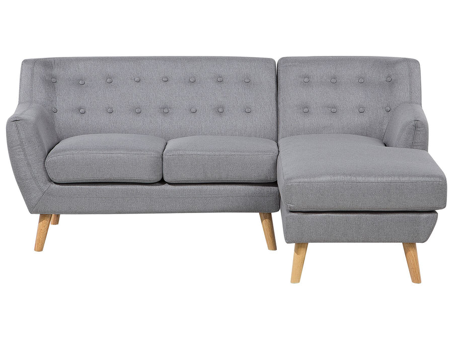 Motala Left Hand Fabric Corner Sofa Grey