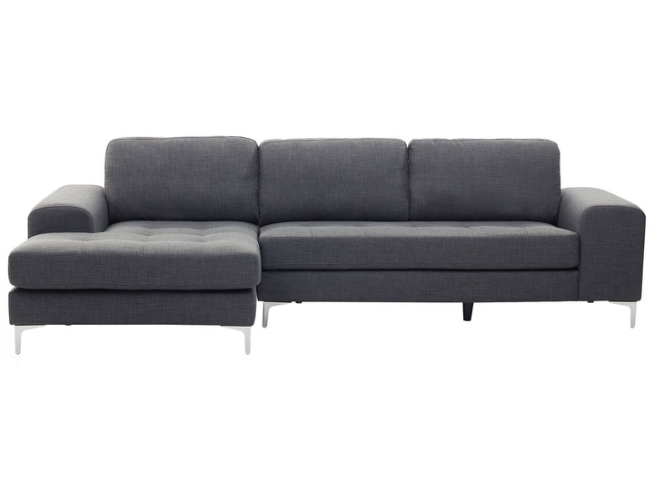 Kiruna Right Hand Fabric Corner Sofa Dark Grey 