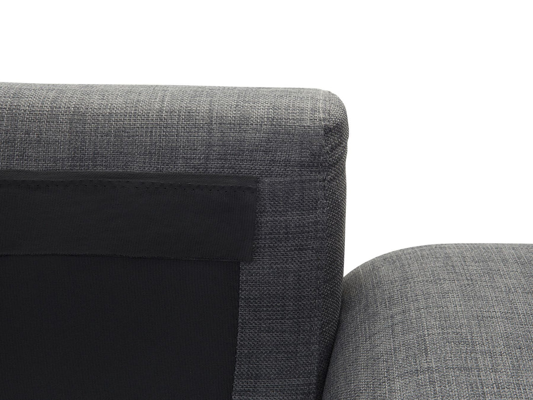 Kiruna Right Hand Fabric Corner Sofa Dark Grey