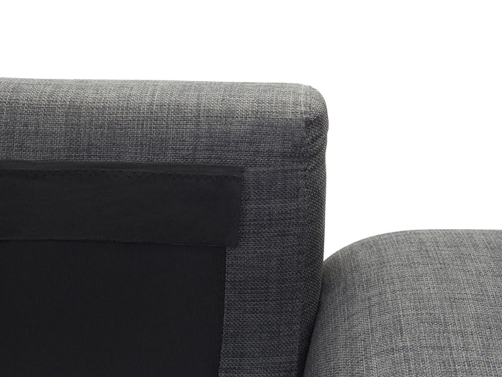 Kiruna Right Hand Fabric Corner Sofa Dark Grey