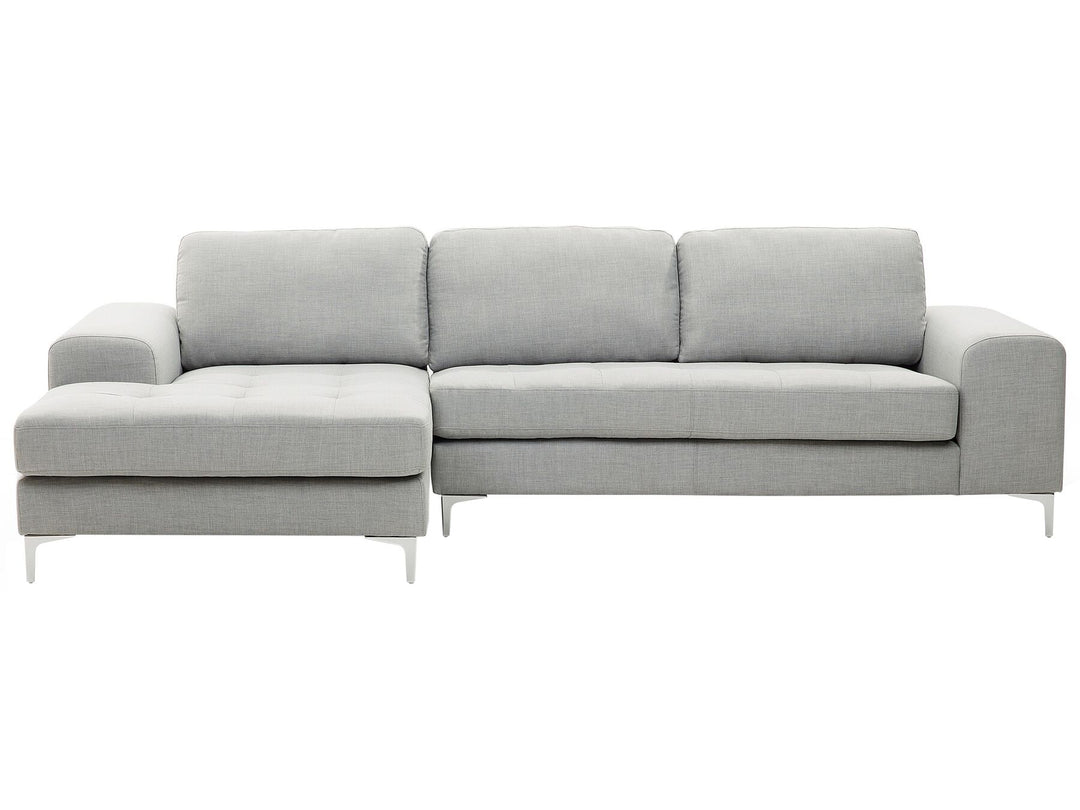 Kiruna Right Hand Fabric Corner Sofa Light Grey