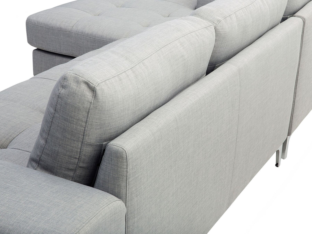 Kiruna Right Hand Fabric Corner Sofa Light Grey