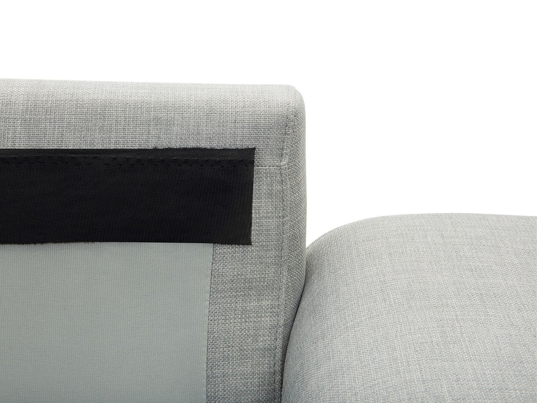 Kiruna Right Hand Fabric Corner Sofa Light Grey