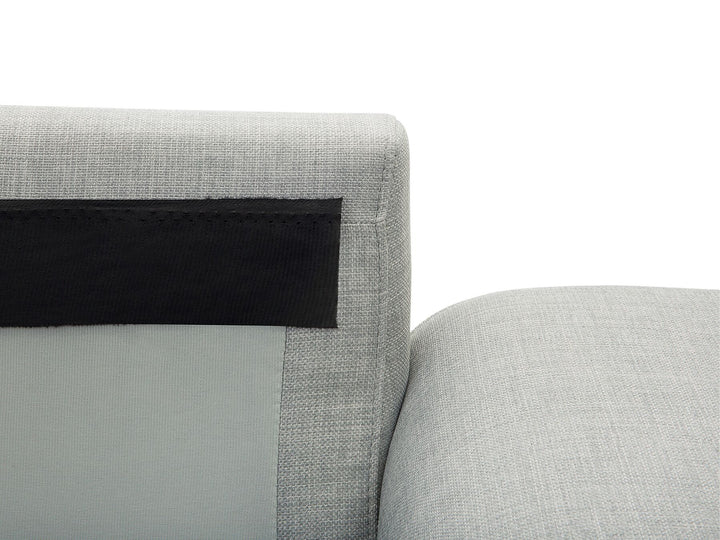 Kiruna Right Hand Fabric Corner Sofa Light Grey