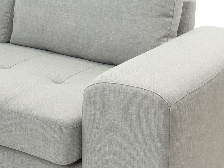 Kiruna Right Hand Fabric Corner Sofa Light Grey