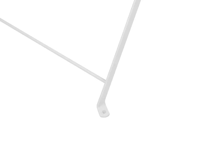 Bistro Set Folding Metal White Rosa