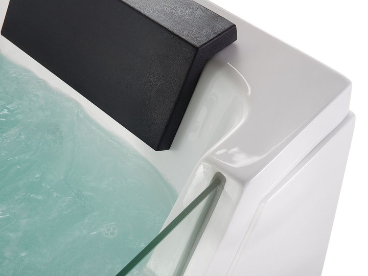 Whirlpool Bath with LED 1740 mm White Samana