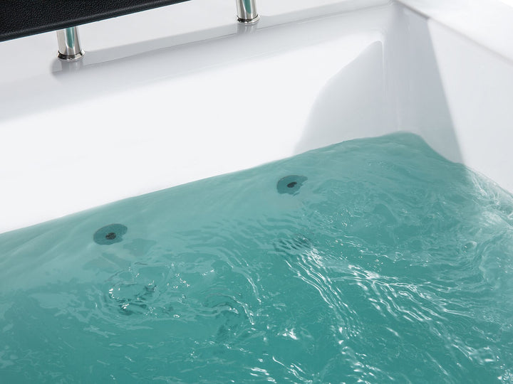 Whirlpool Bath with LED 1720 x 830 mm White Montego