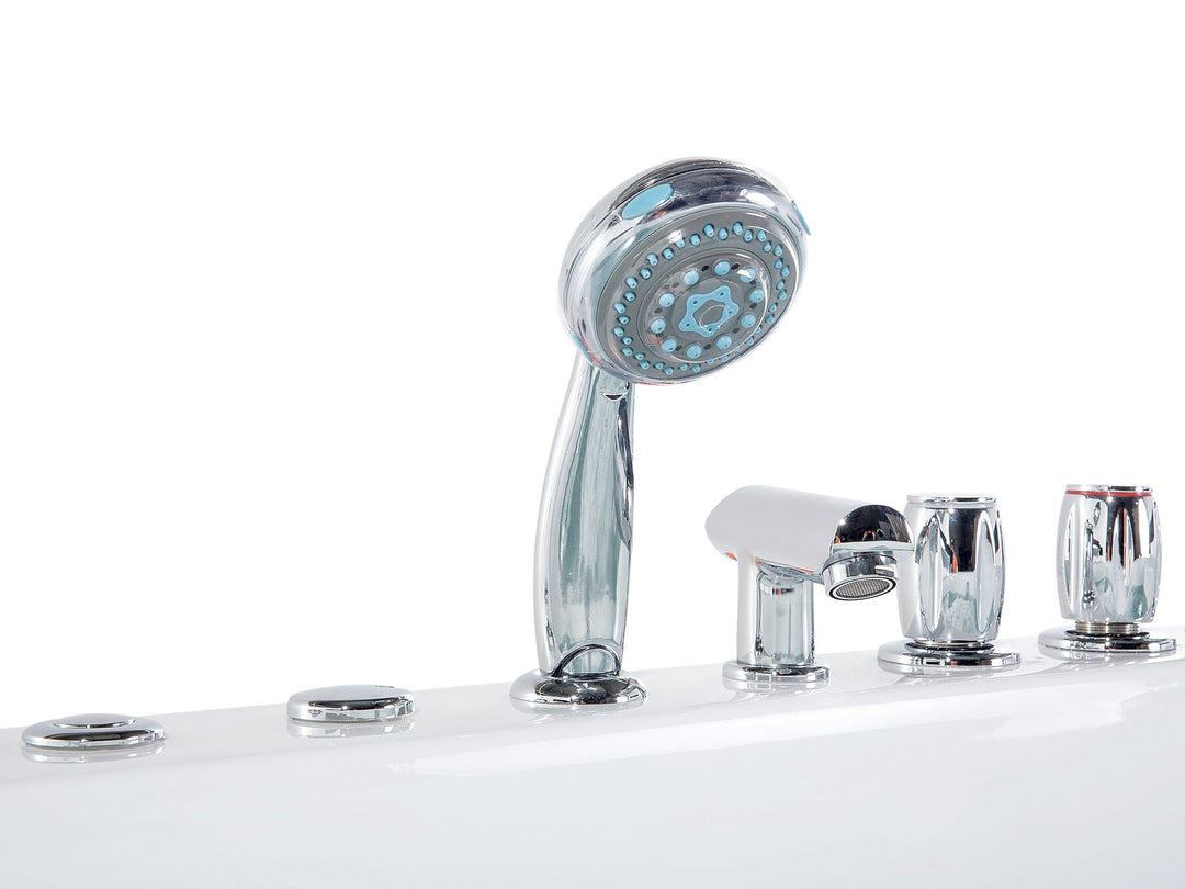 Whirlpool Bath with LED 1720 x 830 mm White Montego