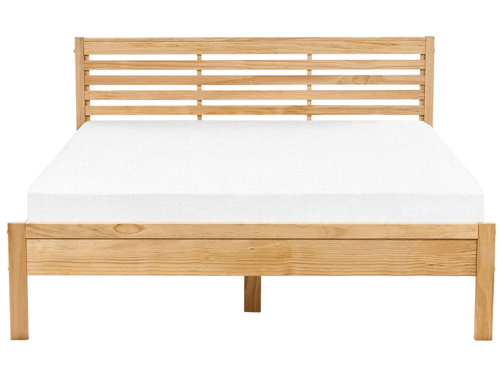 Bed Wood 180 x 200 cm (EU Super King) Light Brown Keith