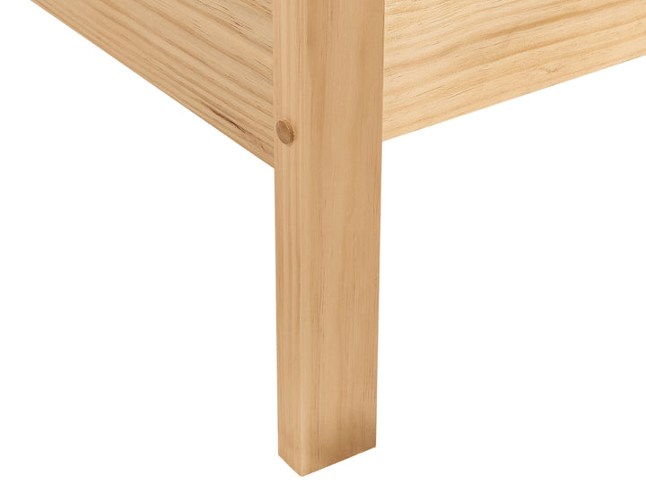 Bed Pine Wood 160 x 200 cm (EU King Size) Light Brown Keith