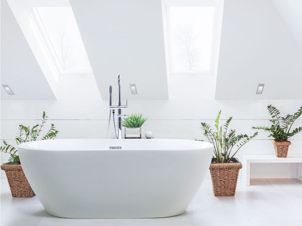 Freestanding Bath 1700 x 800 mm White Nevis